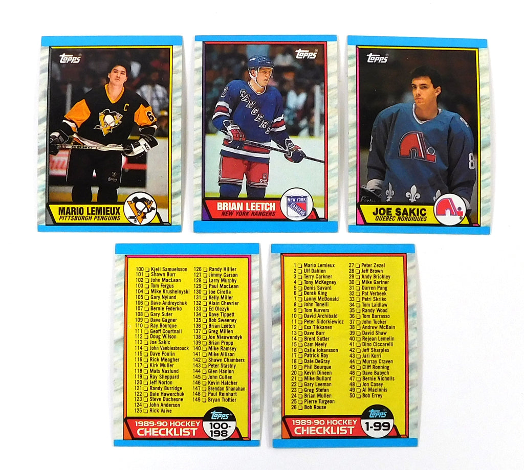 1989-90 Topps Hockey Complete Set (198) Nm-Mt Joe Sakic RC Brian Leetch RC Hull Pic2