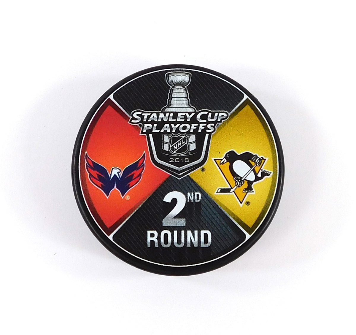 2018 Stanley Cup Playoffs 2nd Round Capitals vs Penguins NHL Hockey Puck