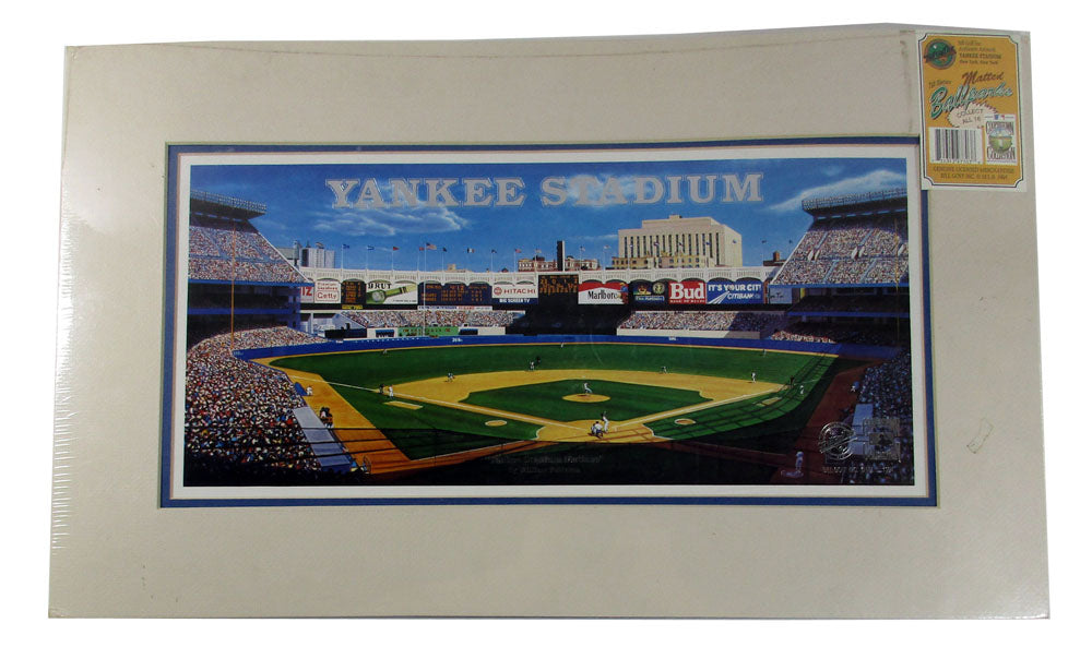 "Yankee Stadium Matinee" by William Feldman Bill Goff Matted Ballparks Artwork