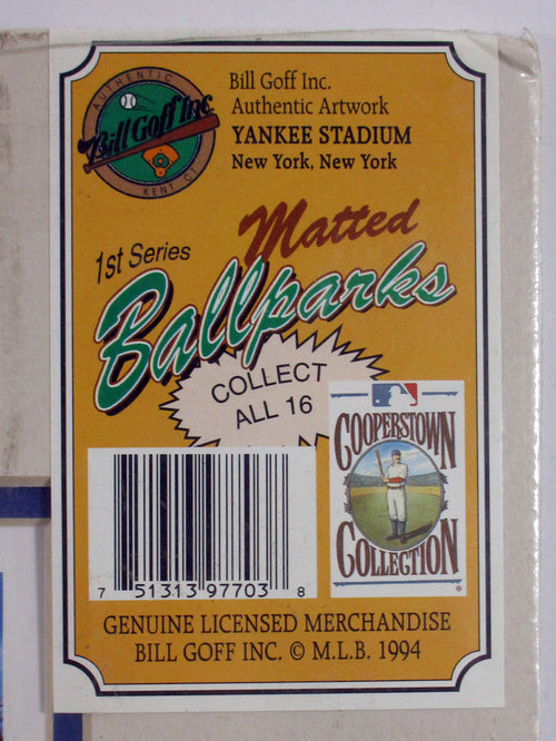 "Yankee Stadium Matinee" by William Feldman Bill Goff Matted Ballparks Artwork Pic2