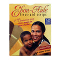 Ebon-Aide First-Aid Bandage Strips Variety Pack (Box of 50) 5 Shades 3 Sizes