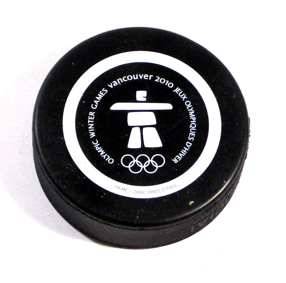 2010 Vancouver Olympic Winter Games Miga Logo Hockey Puck Pic2
