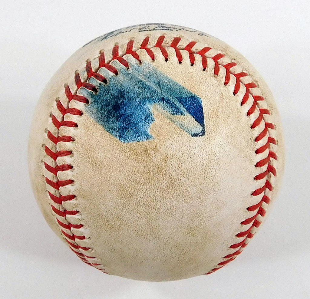 Reds @ Nationals 7-3-23 Game-Used Baseball Lane Thomas/Luke Weaver COA Pic2