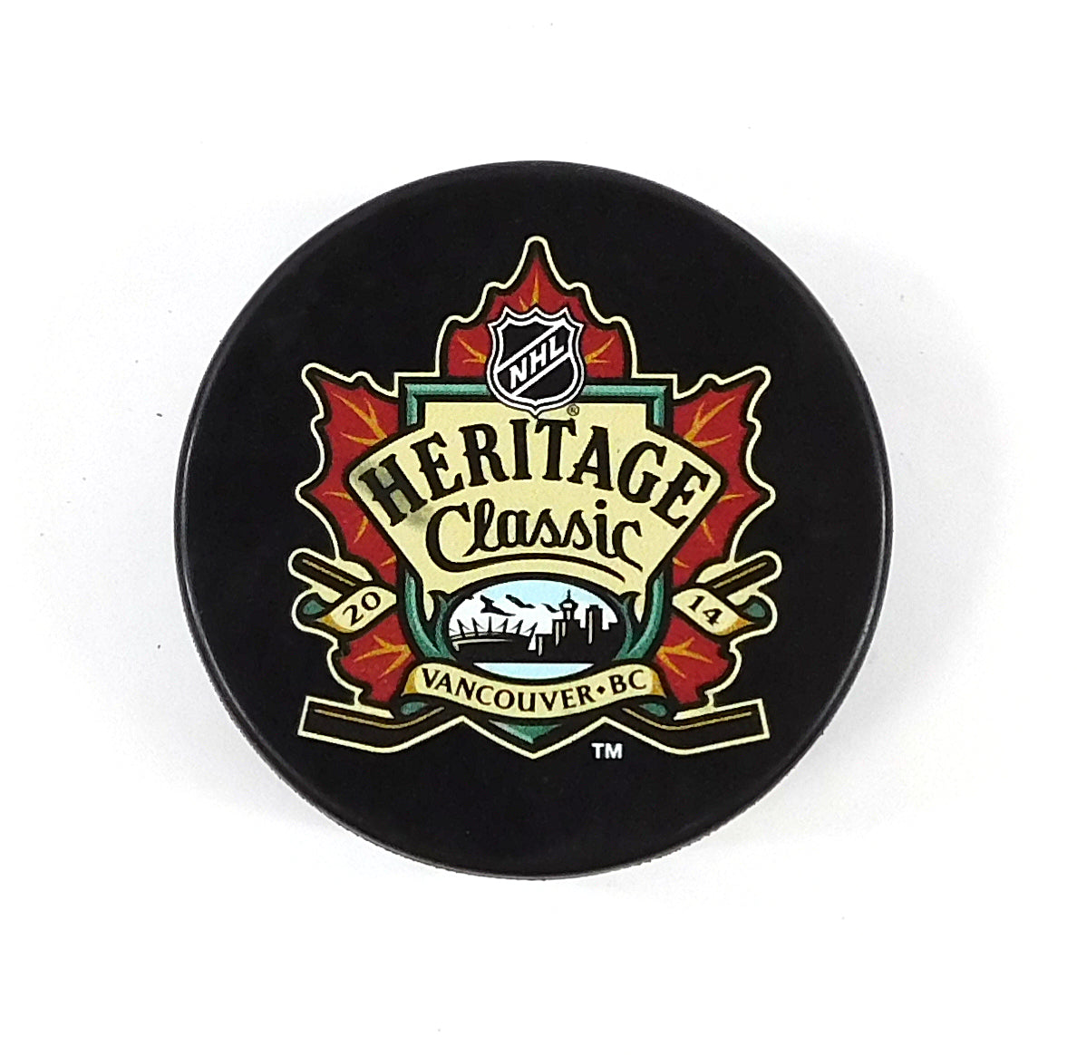 2014 Heritage Classic Vancouver BC Official NHL Hockey Puck