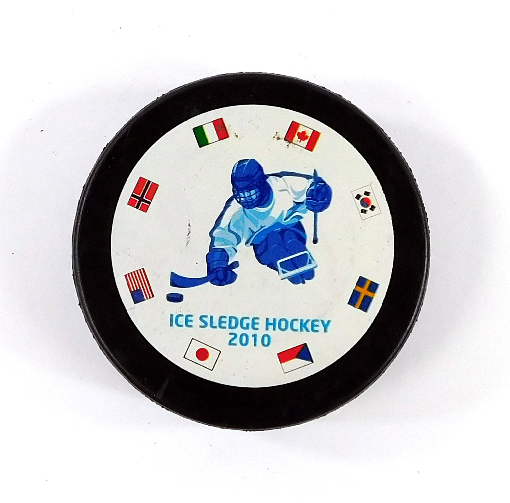 2010 Paralympic Winter Games Ice Sledge Hockey Official NHL Hockey Puck