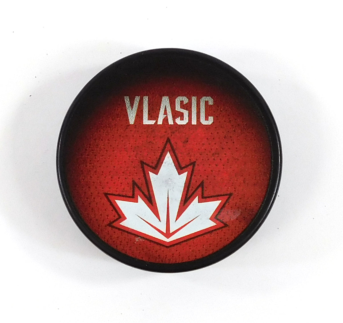 2016 World Cup of Hockey Canada Marc-Edouard Vlasic WCH Collectible Hockey Puck