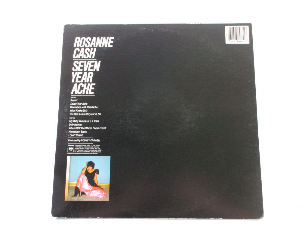 Rosanne Cash Signed LP Record Album Seven Year Ache w/ AUTO 8 Pic2