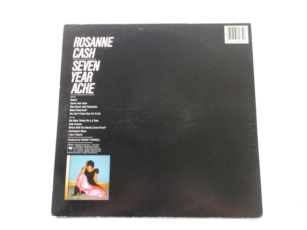 Rosanne Cash Signed LP Record Album Seven Year Ache w/ AUTO 8 Pic2
