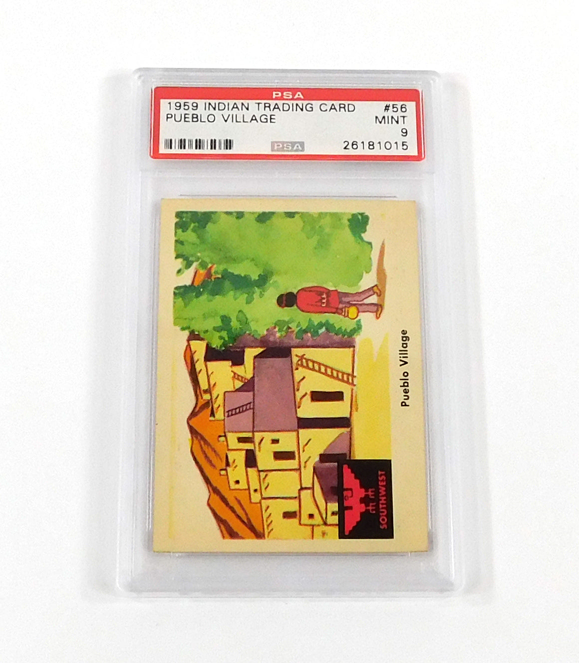 1959 Indian Trading Card Pueblo Village #56 PSA 9 DF036686