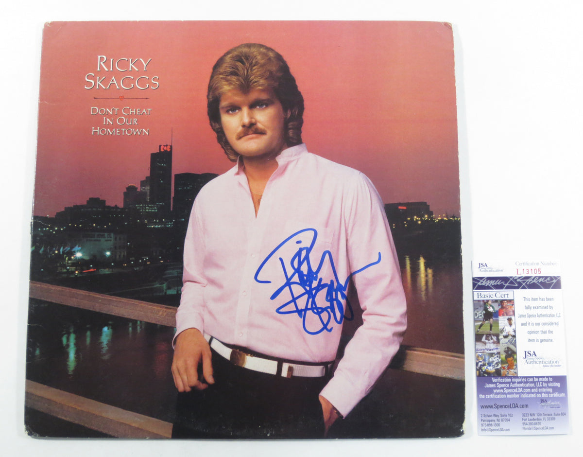 Ricky Skaggs Signed LP Record Album Don't Cheat In Our Hometown JSA AUTO #1