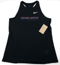 Boise State Beach Volleyball Womens Nike Pro Racerback Tank (Size L) Black NWT