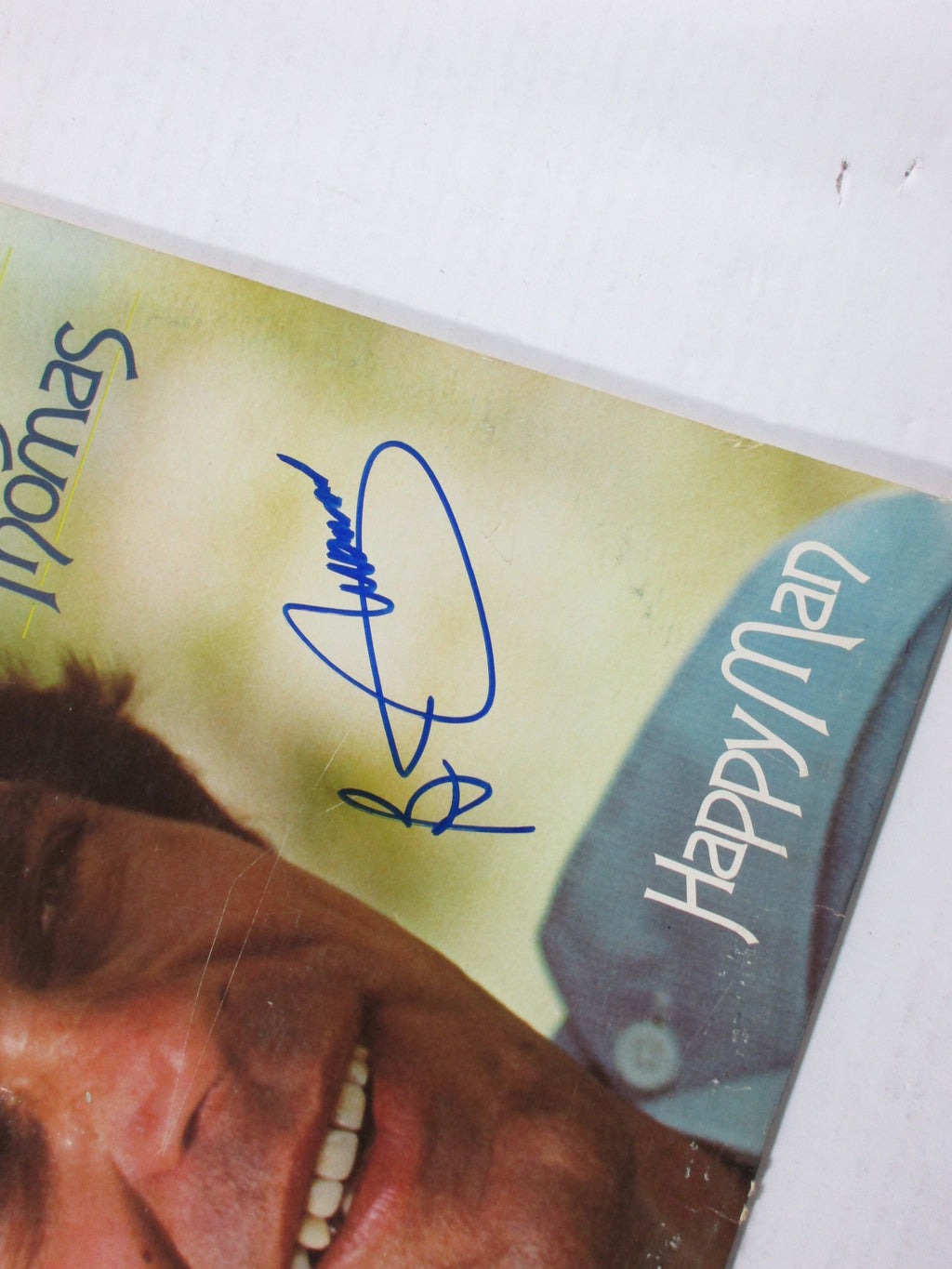 B.J. Thomas Signed LP Record Album Happy Man w/ AUTO 2