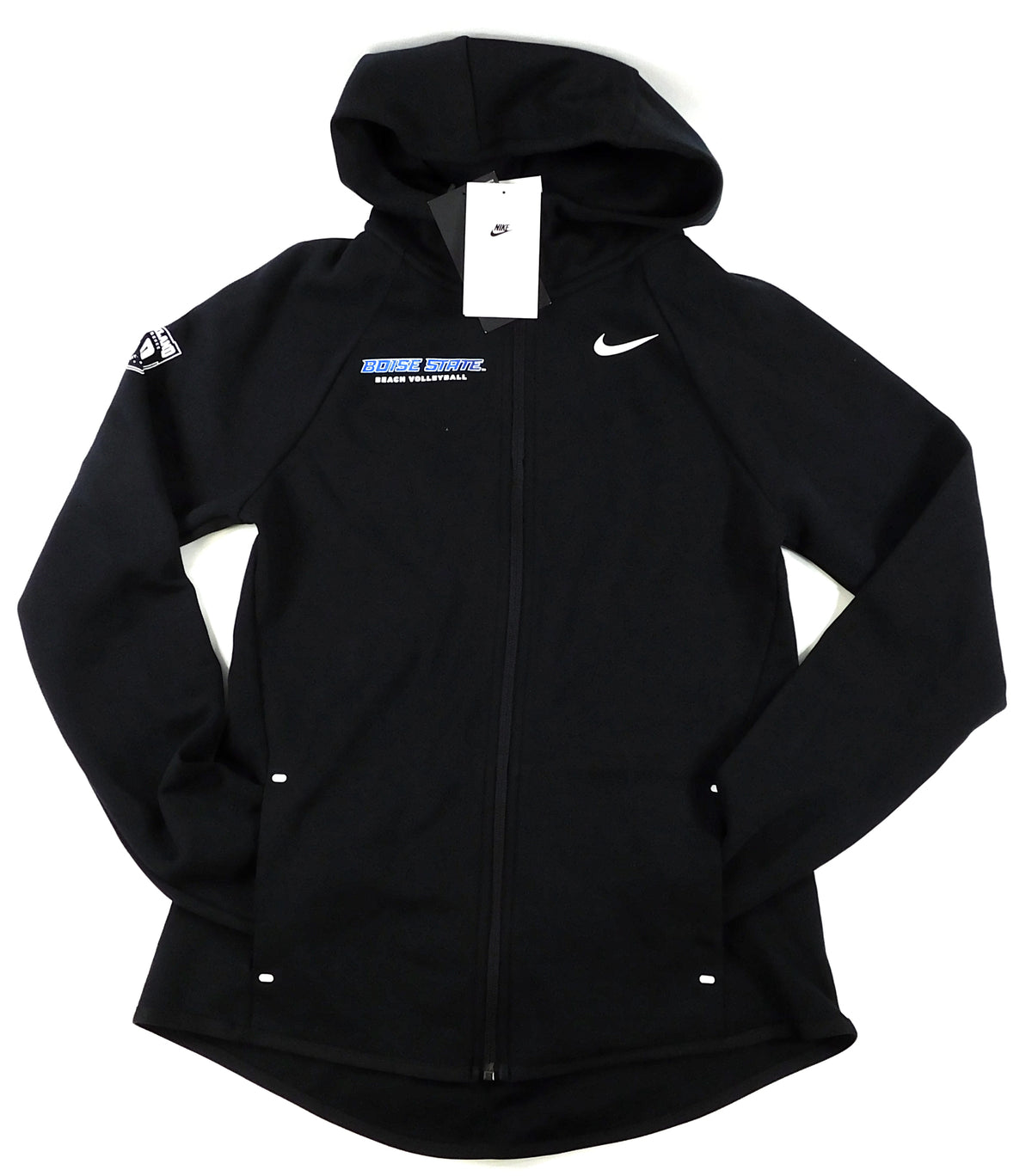 Boise State Beach Volleyball Womens Nike Zip-Up Hoodie Jacket (S-Tall) Black NWT