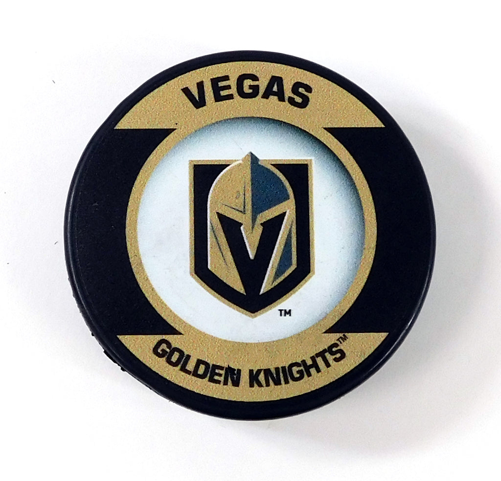 Vegas Golden Knights Team Logo NHL Official Game Puck