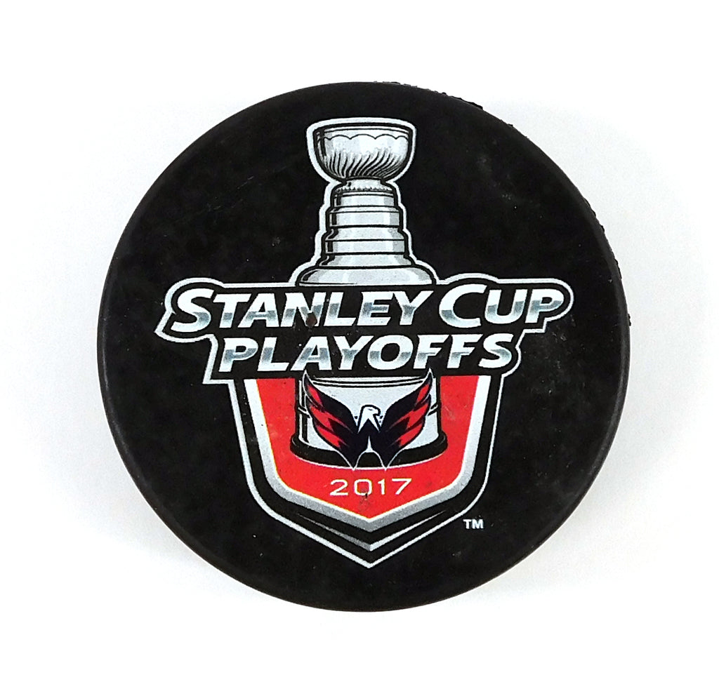 2017 Stanley Cup Playoffs Washington Capitals Logo Official NHL Hockey Puck #