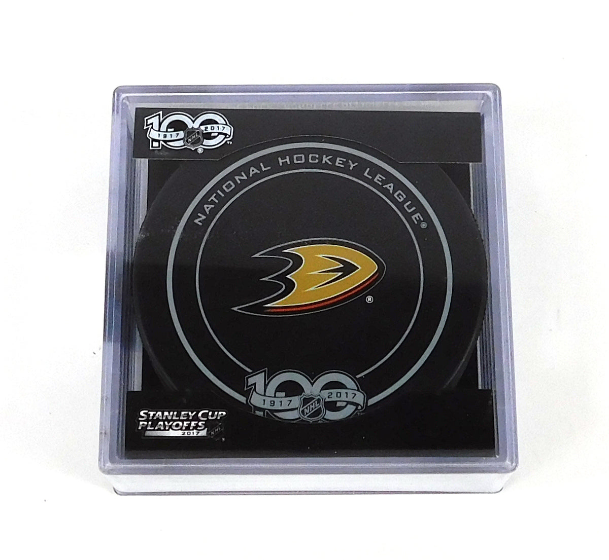 2017 Stanley Cup Playoffs Anaheim Ducks Logo NHL Official Game Puck New