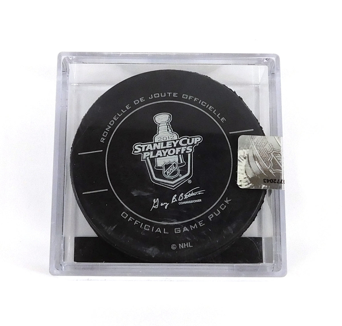2012 Stanley Cup Playoffs Washington Capitals NHL Official Game Puck New in Cube Pic2