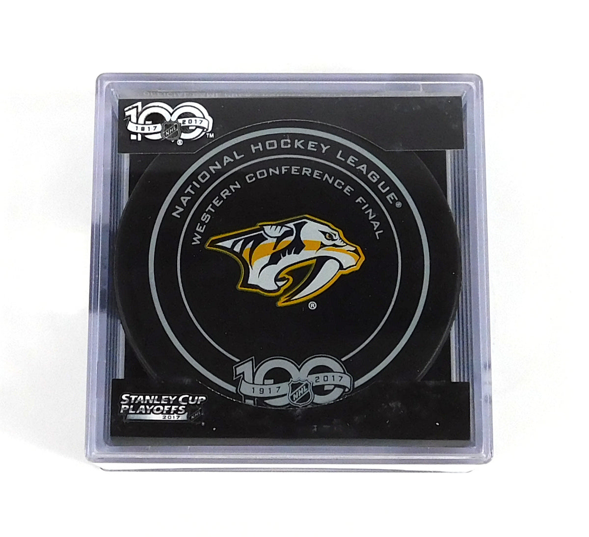 2017 Stanley Cup Playoffs Nashville Predators West Conf Final NHL Game Puck New