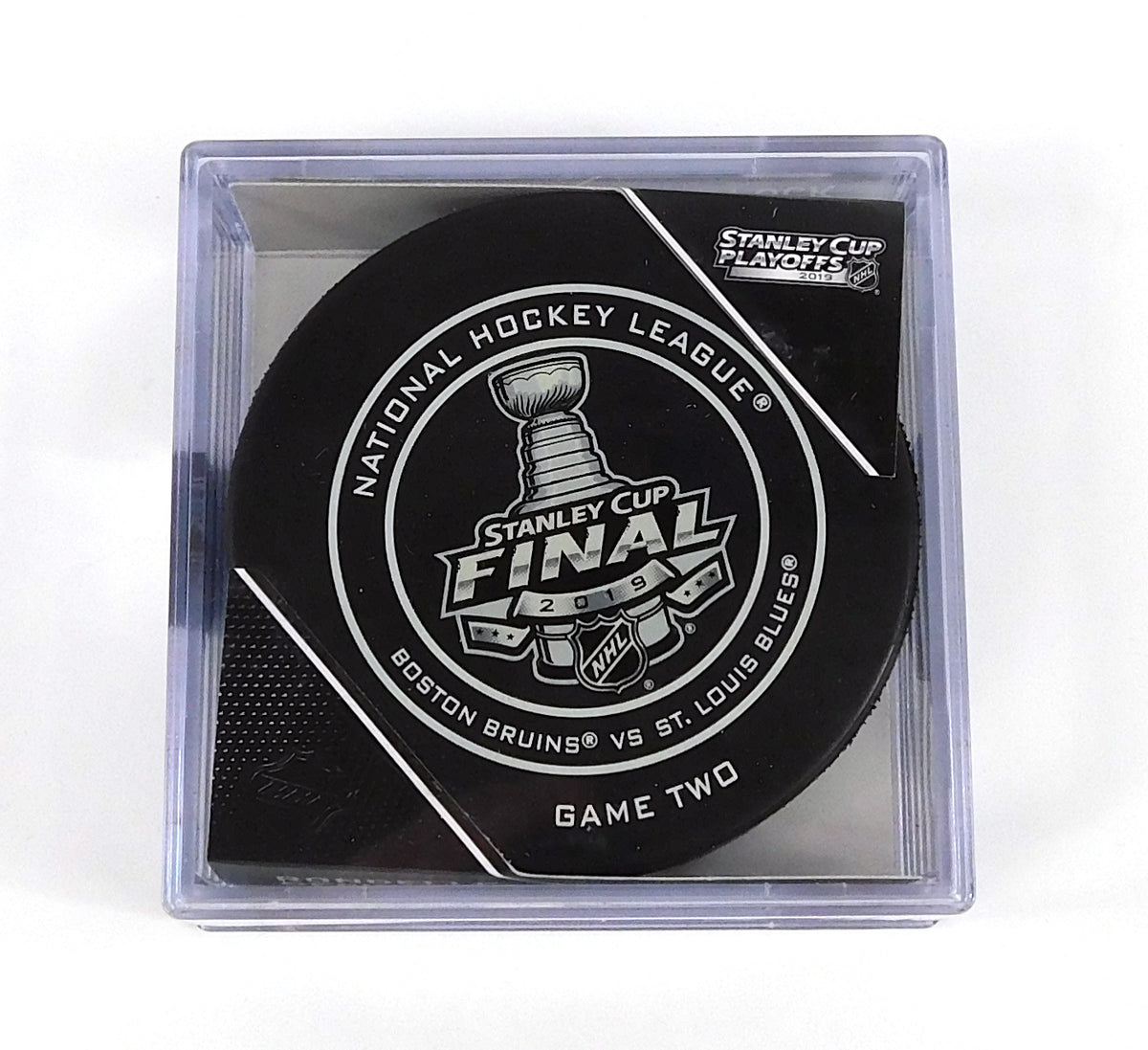 2019 Stanley Cup Playoffs Game 2 Bruins vs Blues NHL Official Game Puck New