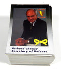 Lot of (100) 1991 Desert Storm Richard (Dick) Cheney FOIL Insert Cards