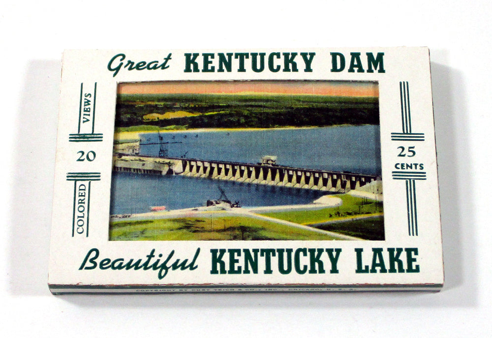 1952 Great Kentucky Dam Beautiful Kentucky Lake Set of 20 Cards & Envelope