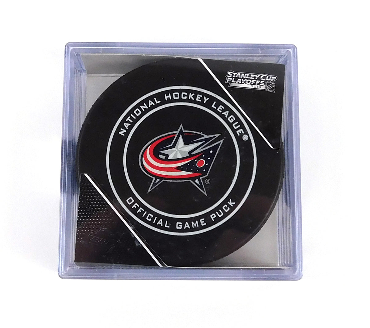 2019 Stanley Cup Playoffs Columbus Blue Jackets NHL Official Game Puck New