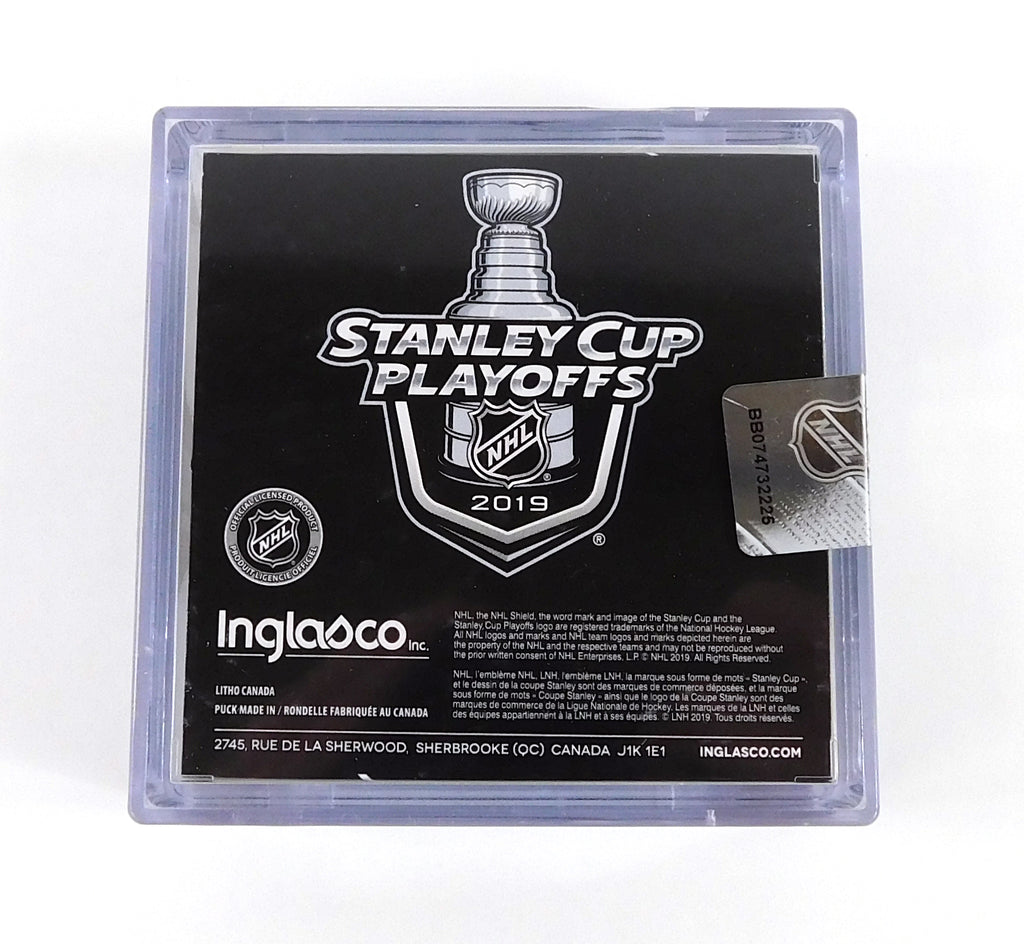 2019 Stanley Cup Playoffs Columbus Blue Jackets NHL Official Game Puck New Pic2