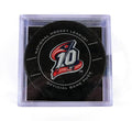 2010 Columbus Blue Jackets 10 Year Logo NHL Official Game Puck New in Cube