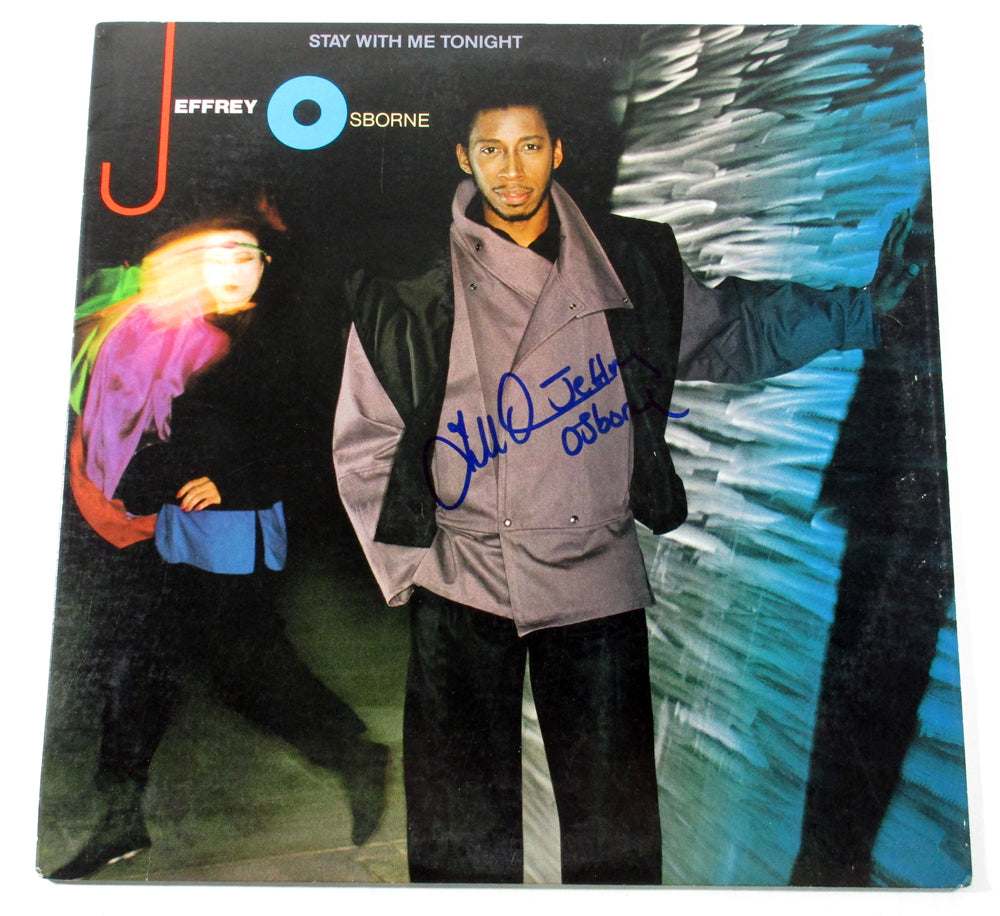 Jeffrey Osborne Signed LP Record Album Stay With Me Tonight w/ AUTO 4
