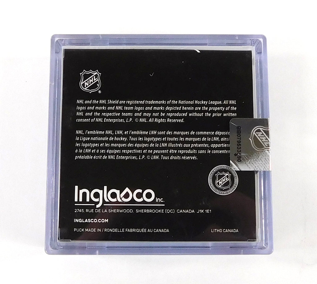 Vancouver Canucks 50 Year Anniversary NHL Official Game Puck New in Cube Pic2