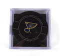 St. Louis Blues Logo NHL Official Game Puck Style 1 New in Cube