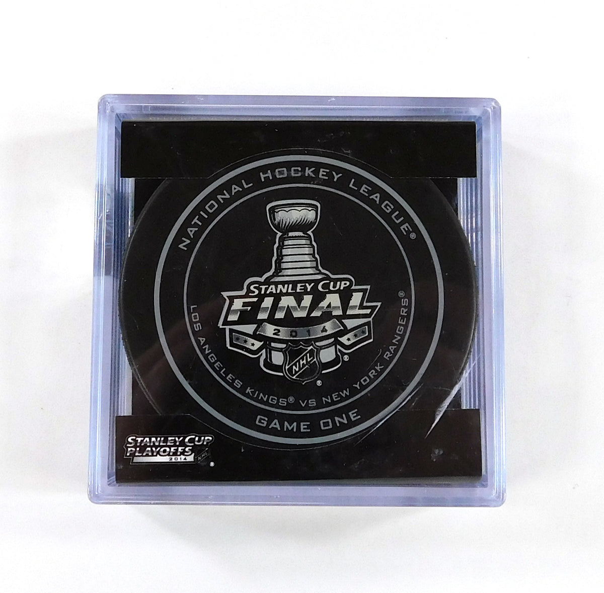 2014 Stanley Cup Playoffs Game 1 Kings vs. Rangers NHL Official Game Puck New
