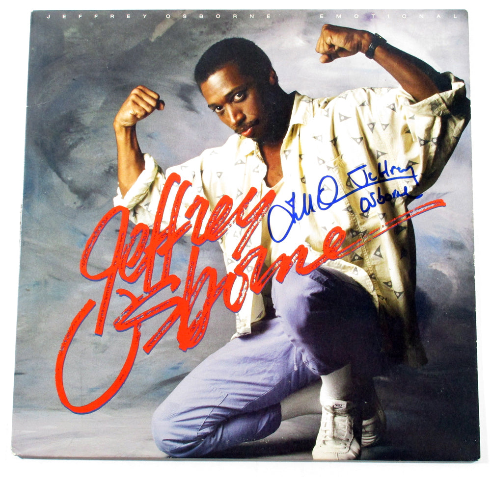 Jeffrey Osborne Signed LP Record Album Emotional w/ AUTO 2