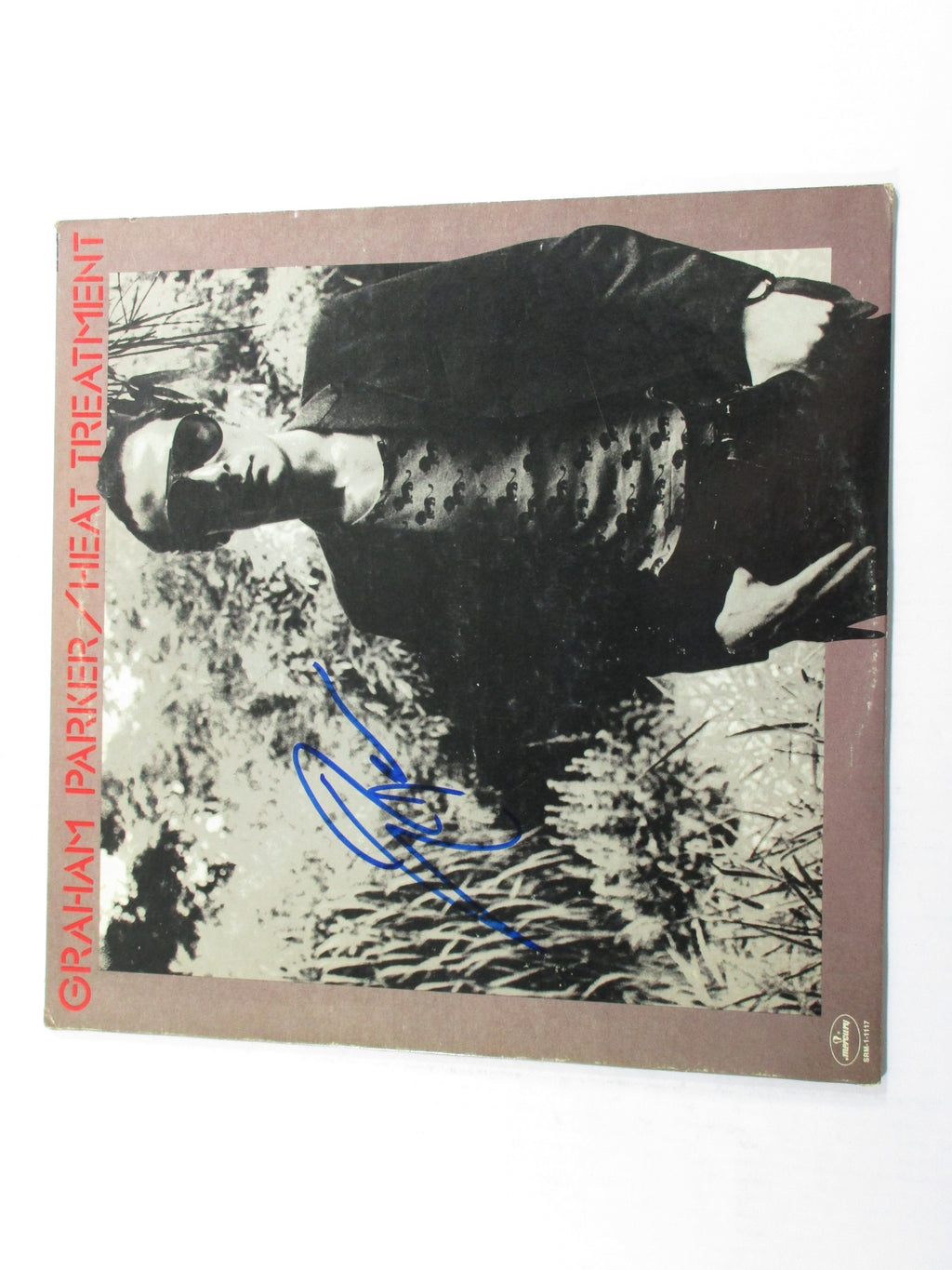 Graham Parker Signed LP Record Album Heat Treatment w/ AUTO 2