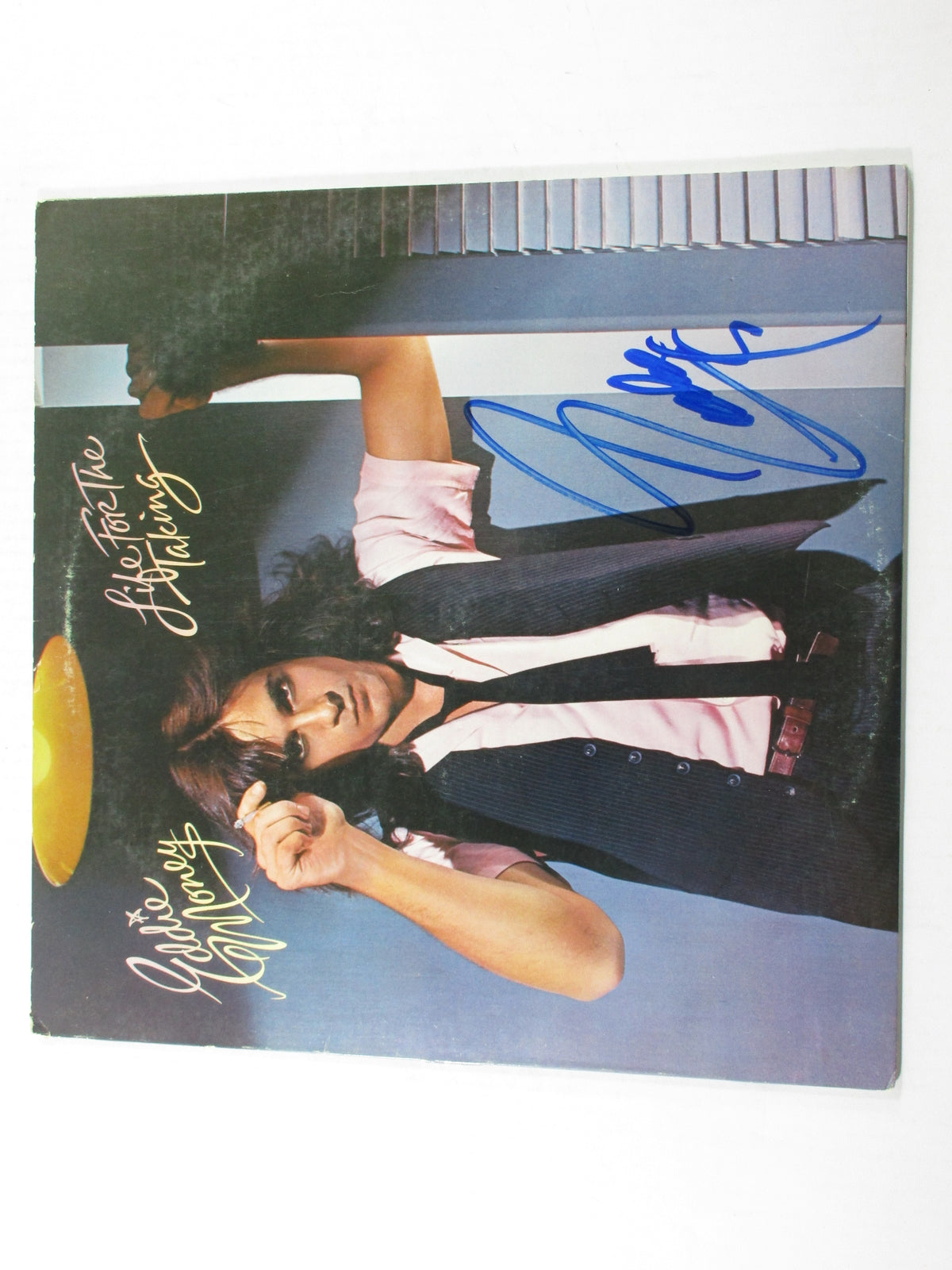 Eddie Money Signed LP Record Album Life for the Taking w/ AUTO 7