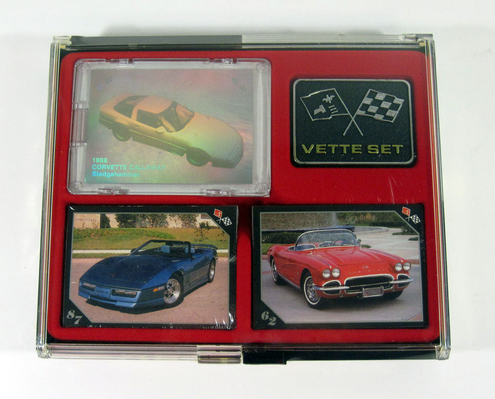 1991 Collect-A-Card Vette Sealed Factory Set 100 Cards + Hologram & Badge