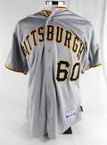 2009 Pittsburgh Pirates Luis Dorante #60 Game Used Grey Jersey 48 657