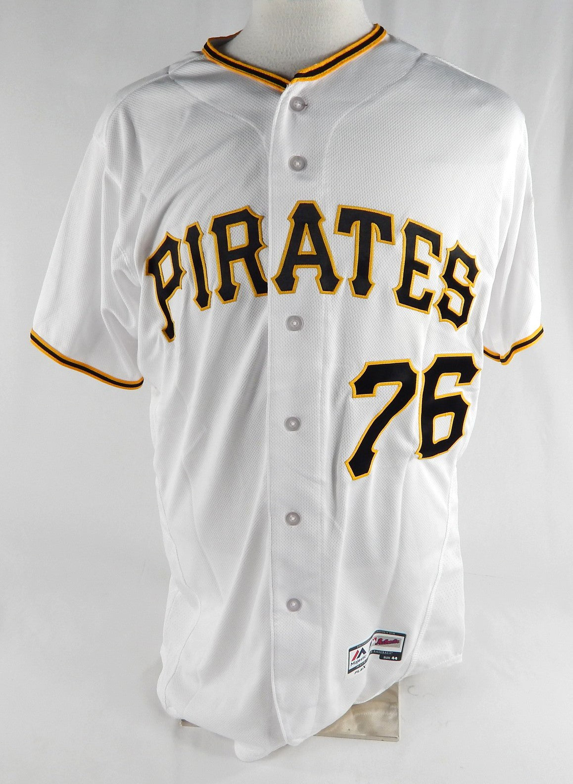 2016 Pittsburgh Pirates Kelvin Marte #76 Game Issued Signed White Jersey 44 658