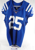 2019 Indianapolis Colts Marlon Mack #25 Game Issued Signed Blue Jersey 100th 0