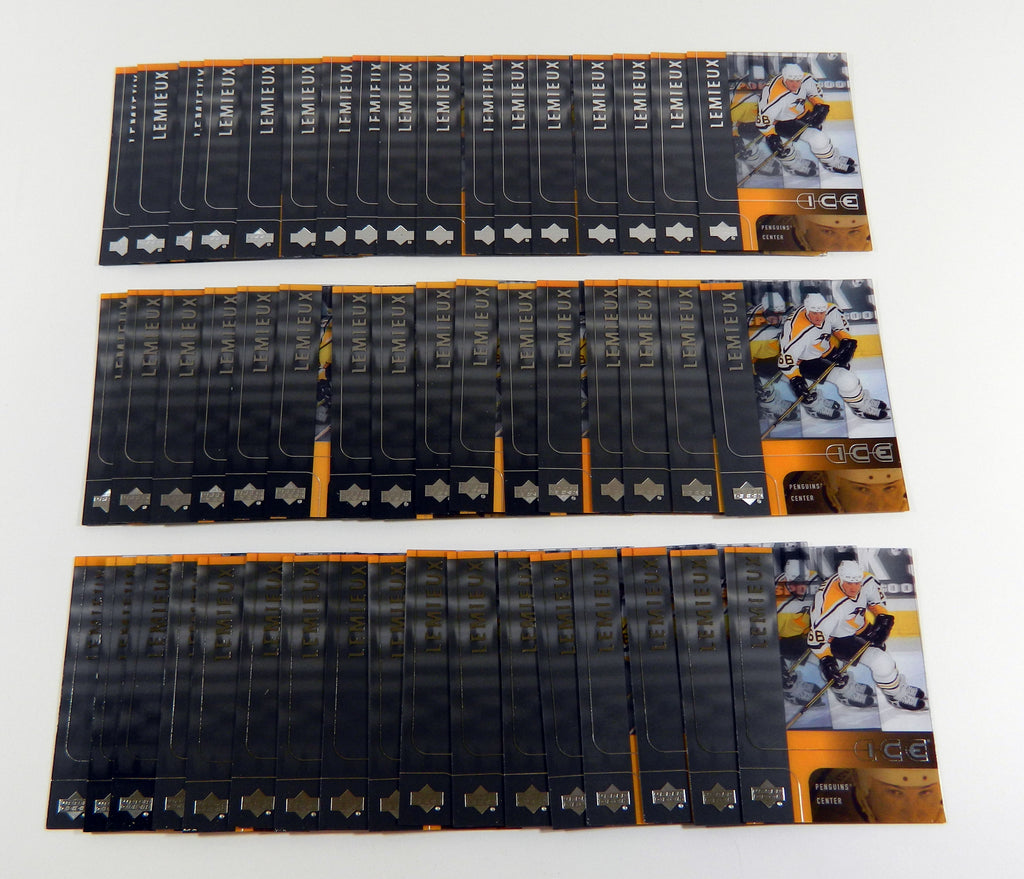 Lot of (50) 2001-02 Upper Deck Ice Mario Lemieux #36 Mint BV $300