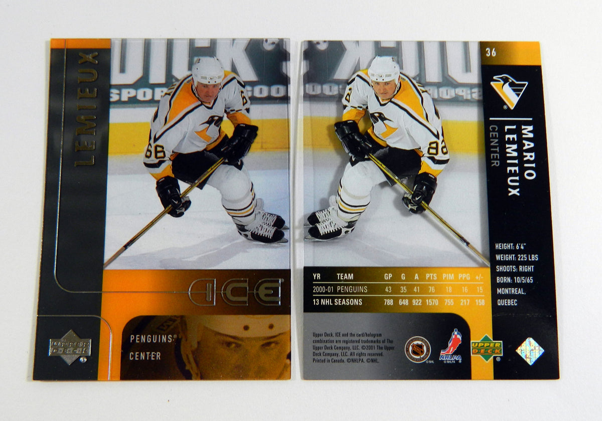 Lot of (50) 2001-02 Upper Deck Ice Mario Lemieux #36 Mint BV $300 Pic2