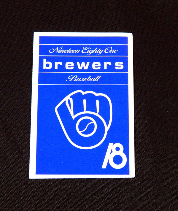1981 Milwaukee Brewers True Value Baseball Pocket Schedule 112489S