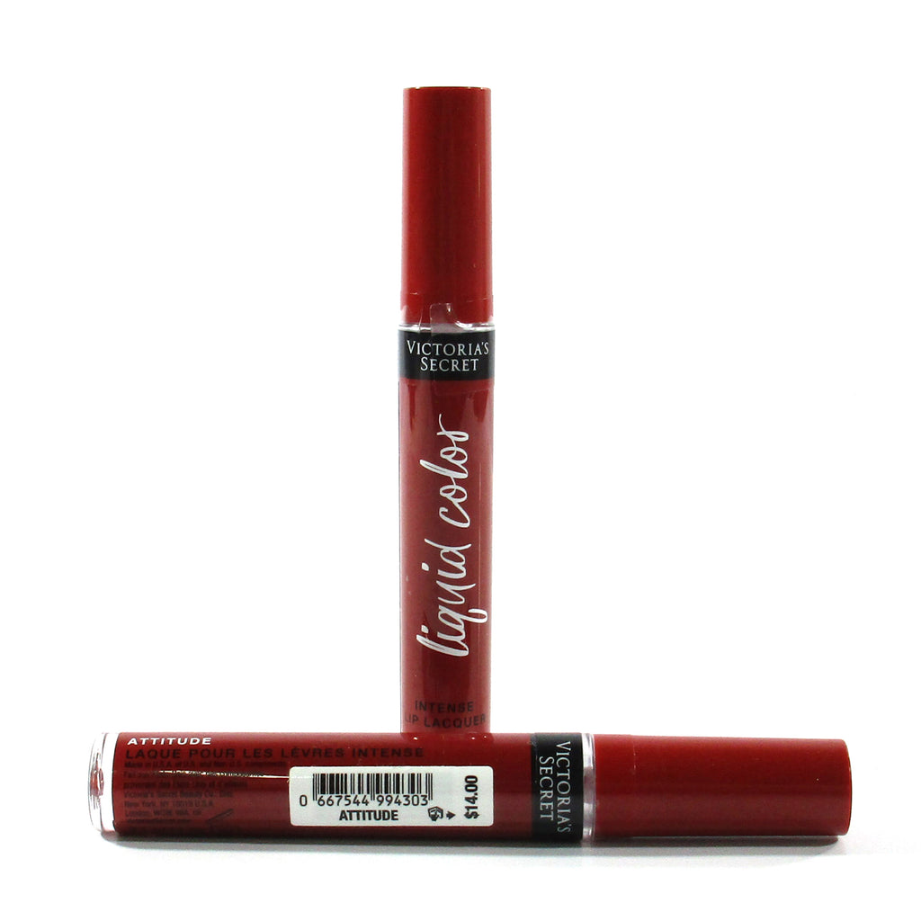 (x3) Victoria's Secret Liquid Color Intense Lip Lacquer .11oz - Attitude - New Pic2