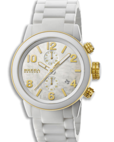 Brera Orologi - Isabella Ceramic Collection - BWIS1CWHYGN - White Women's Watch