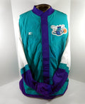Charlotte Hornets Game Issued Purple Teal Warm Up Jacket 50 DP60253 - DP60253