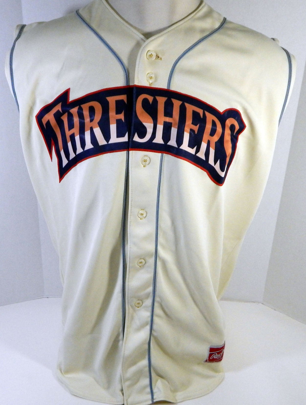 Clearwater Threshers #23 Game Used Cream Jersey Vest 48 DP13440 - DP13440