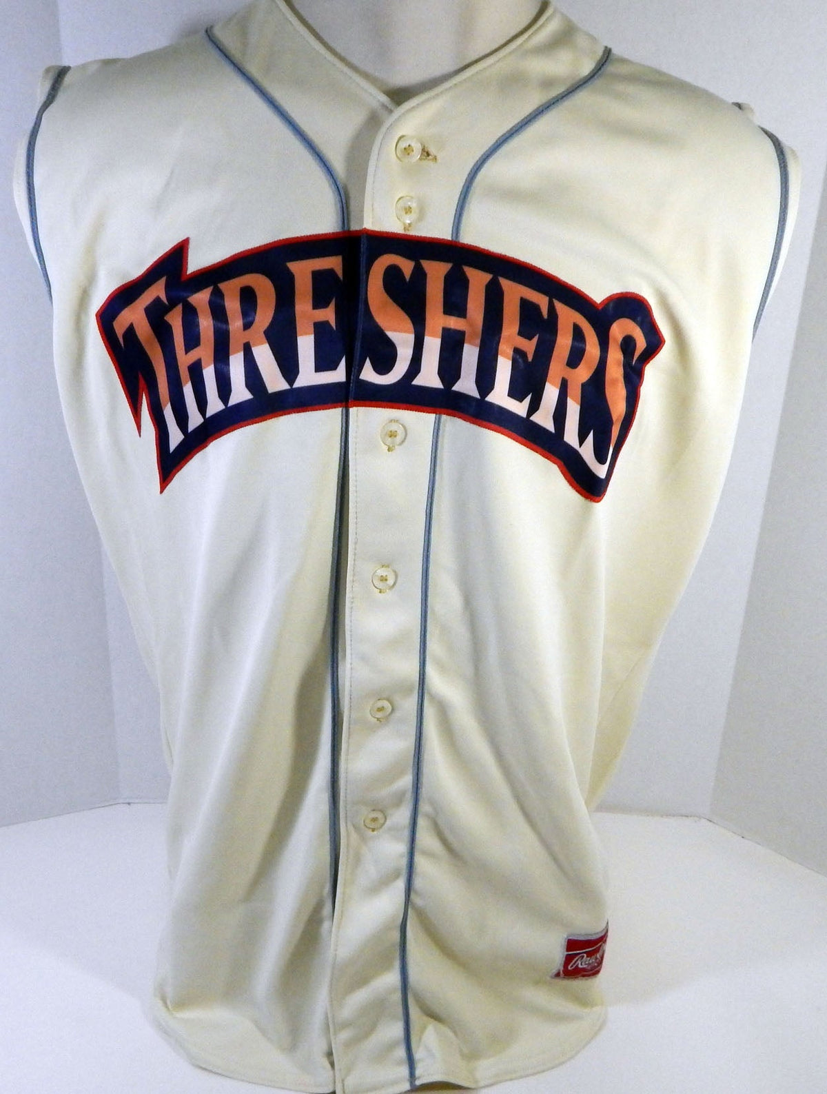 Clearwater Threshers #23 Game Used Cream Jersey Vest 48 DP13440 - DP13440