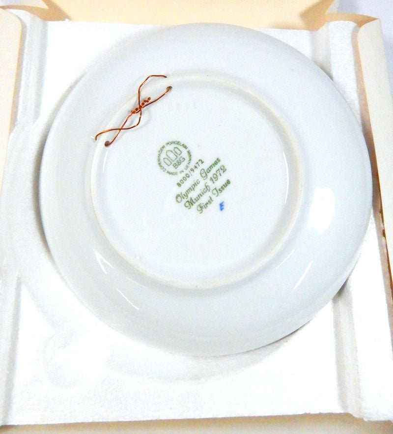 Copenhagen Porcelain Bing & Grondahl 1972 Olympic Games 1st Issue Plate w/Box - DM78944