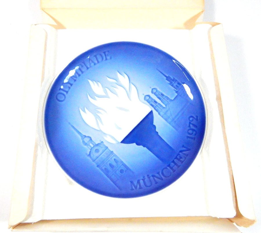 Copenhagen Porcelain Bing & Grondahl 1972 Olympic Games 1st Issue Plate w/Box - DM78944