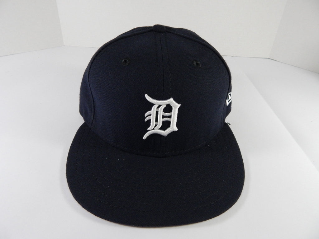 Detroit Tigers #58 Game Issued Pos Used Navy Hat 6.875 DP50019 - DP50019